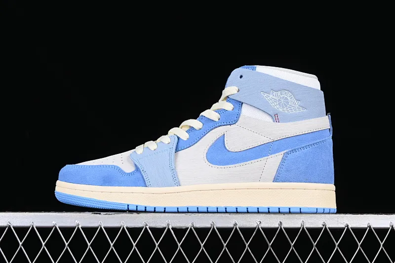 All categories Air Jordan Jordan series basketball shoes Air Jordan 1 High Air Jordan 1 Zoom CMFT AJ1 Joe 1 gray and blue color matching DV1305-004